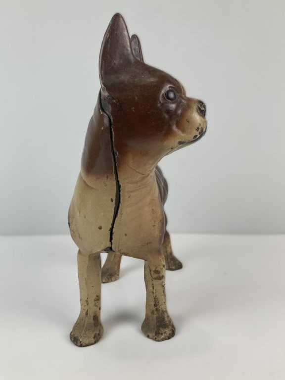 Hubley Cast Iron Boston Terrier Doorstop - 7