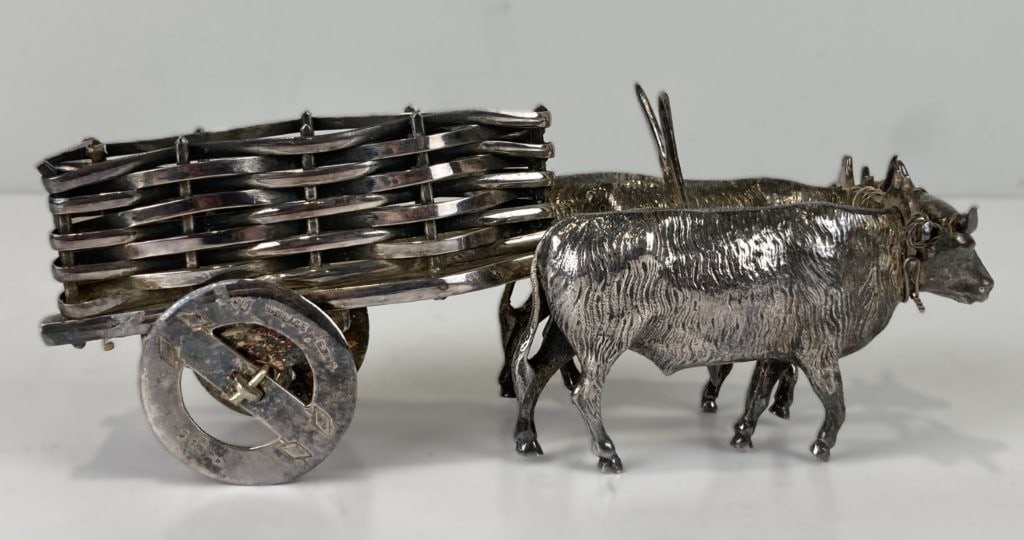 Wallace Silverplate Madrilena Cattle Cart - 5