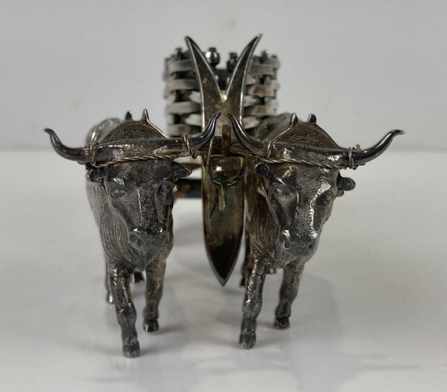 Wallace Silverplate Madrilena Cattle Cart - 6