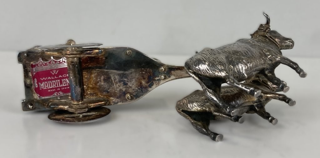 Wallace Silverplate Madrilena Cattle Cart - 7