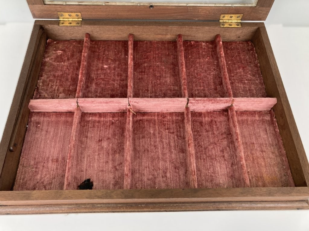 Mahogany Velvet-Lined Display Case - 4