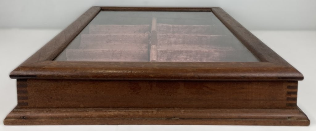 Mahogany Velvet-Lined Display Case - 7