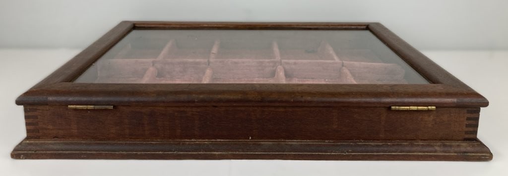Mahogany Velvet-Lined Display Case - 8