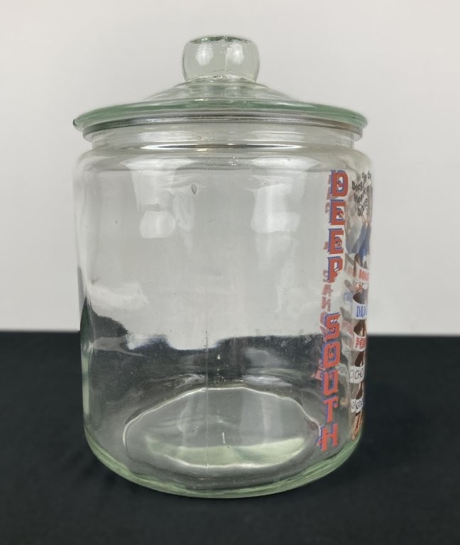 Black Americana Deep South Nut and Candy Company Glass Jar - 5