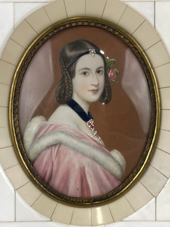 Joseph Stieler Jane Erskine Miniature Portrait - 2