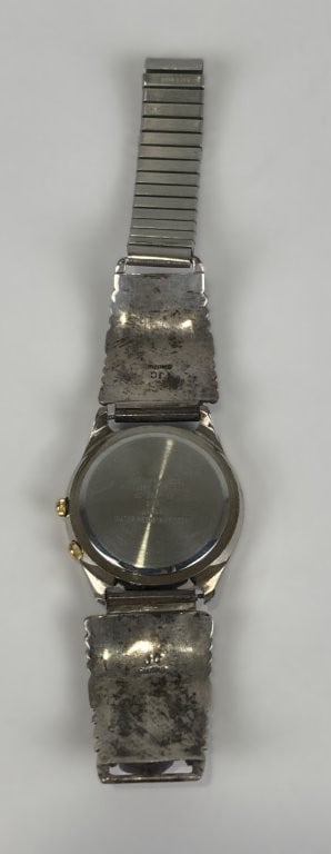 Navajo Sterling Silver and Turquoise Armitron Watch - 5