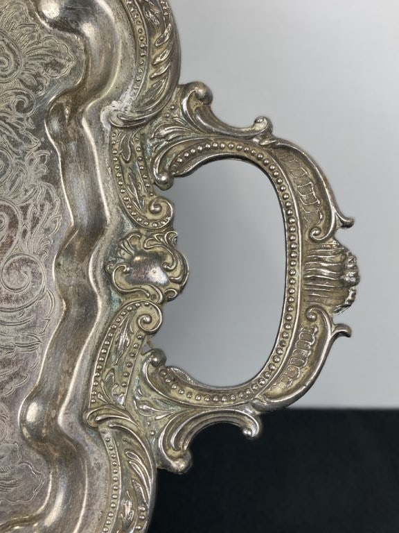 Silverplate Serving Tray - 3