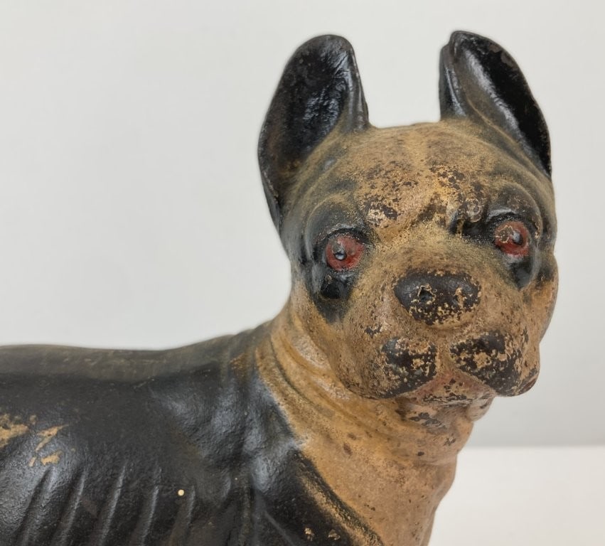 Early 20th Century Cast Iron Boston Terrier Doorstop - 2