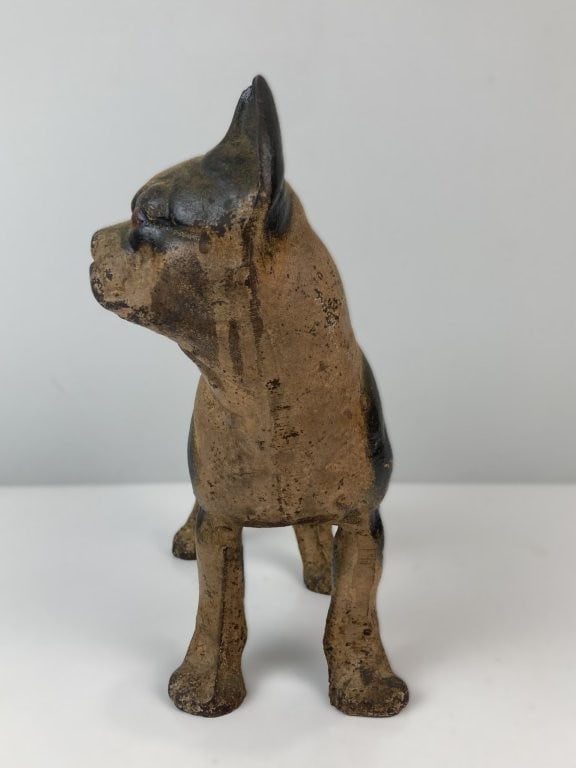 Early 20th Century Cast Iron Boston Terrier Doorstop - 3