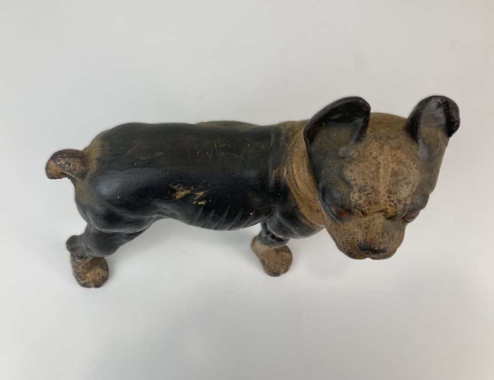 Early 20th Century Cast Iron Boston Terrier Doorstop - 6