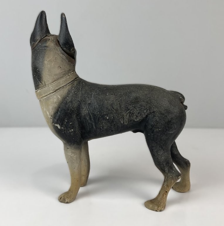 Early 20th Century Cast Hubley Iron Boston Terrier Doorstop - 5