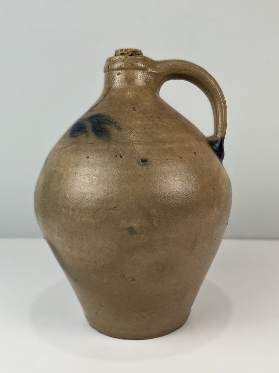 Northeastern Salt-Glazed Cobalt-Decorated Stoneware Jug - 2