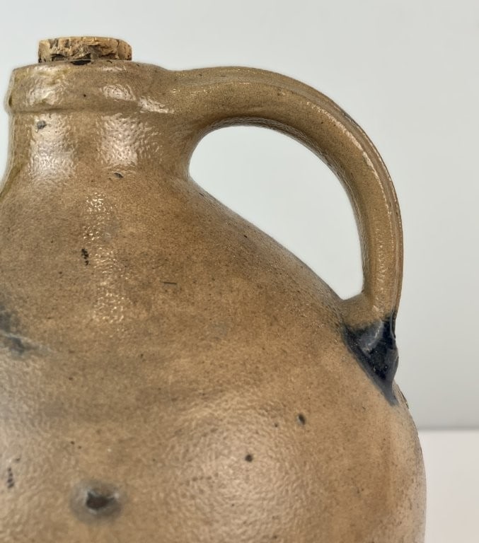 Northeastern Salt-Glazed Cobalt-Decorated Stoneware Jug - 3