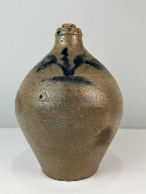 Northeastern Salt-Glazed Cobalt-Decorated Stoneware Jug - 7