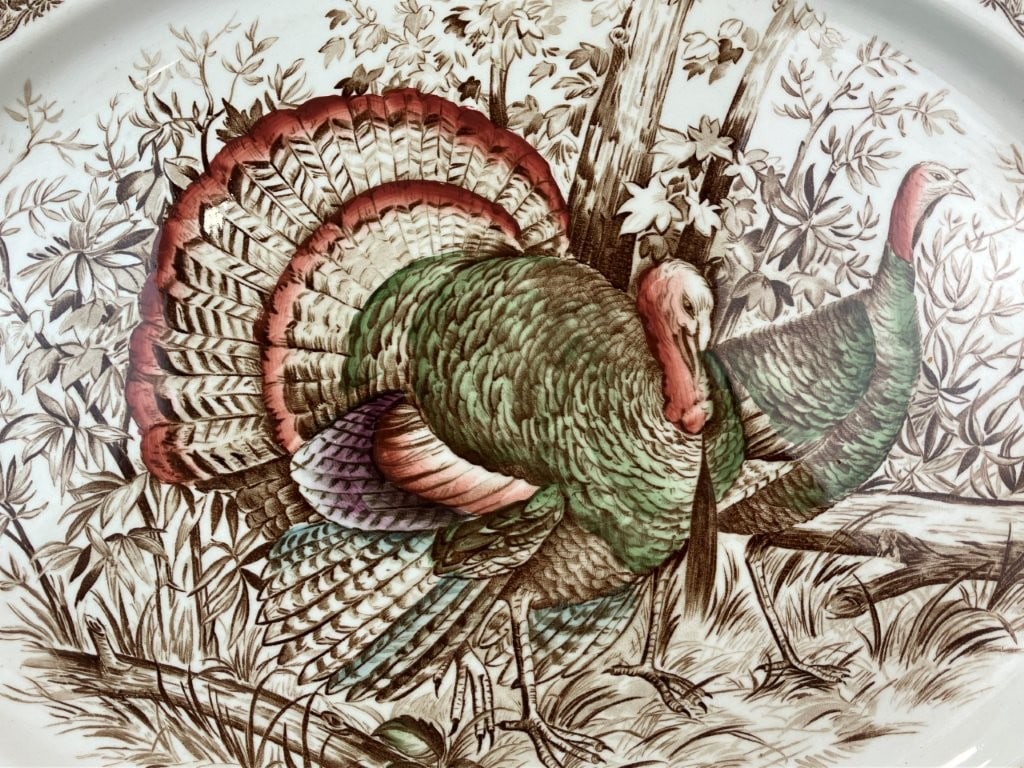 Johnson Brothers Wild Turkey Transferware Platter - 2