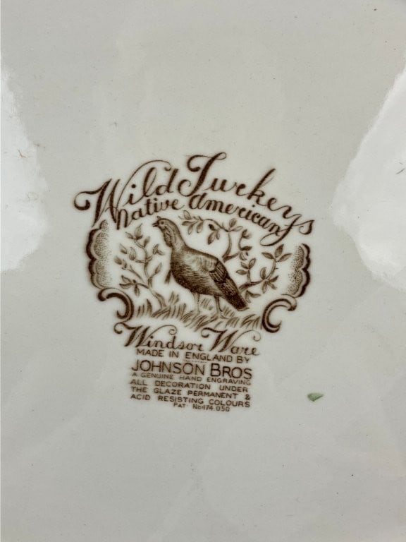 Johnson Brothers Wild Turkey Transferware Platter - 5
