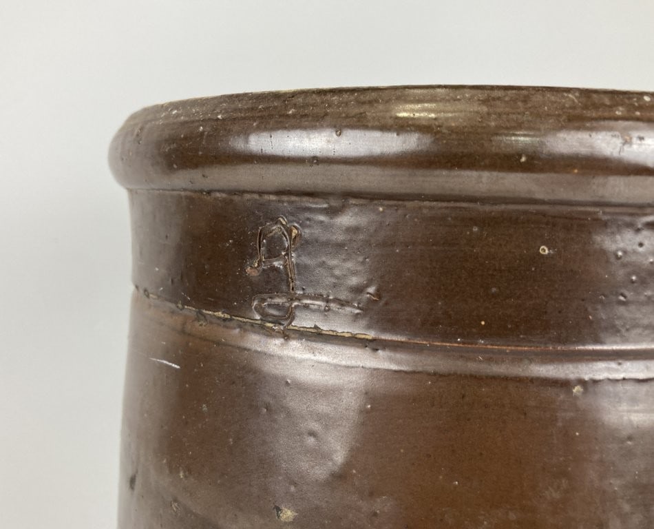 Albany Slip Stoneware Storage Jar - 4
