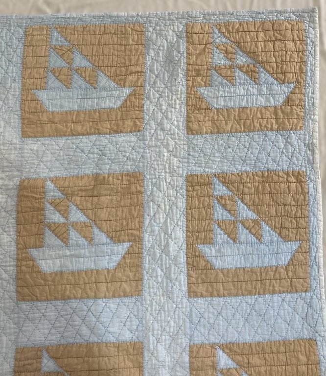 Sailboat Patchwork Quilt - 2