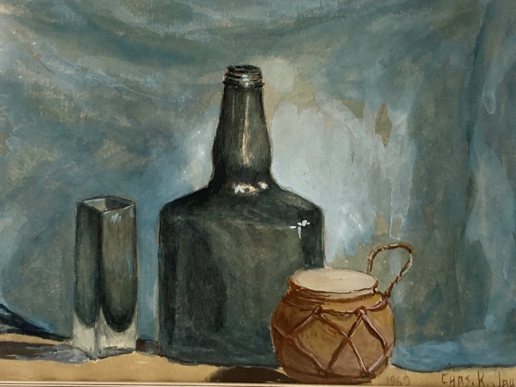 Mid-Century Modern, Still Life, Watercolor - 2