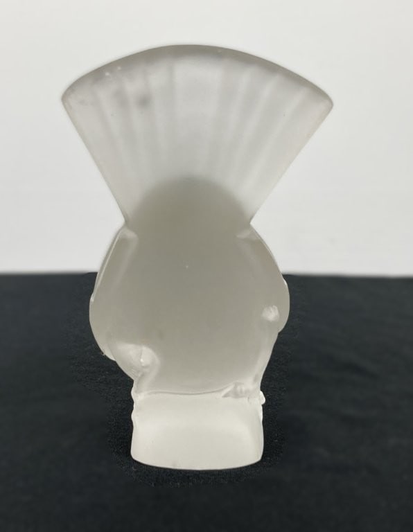 Lalique Frosted Art Glass Sparrow - 3