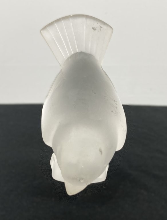 Lalique Frosted Art Glass Sparrow - 5