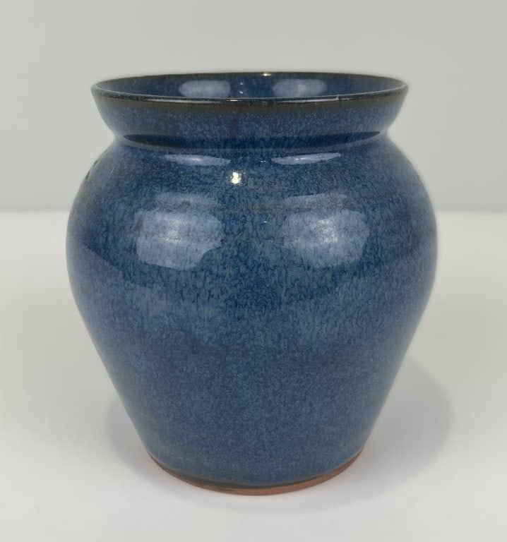 Jugtown Pottery Cobalt Blue Vase - 2