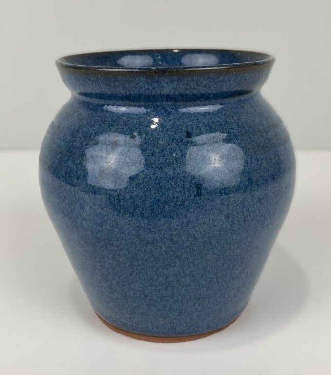 Jugtown Pottery Cobalt Blue Vase - 3