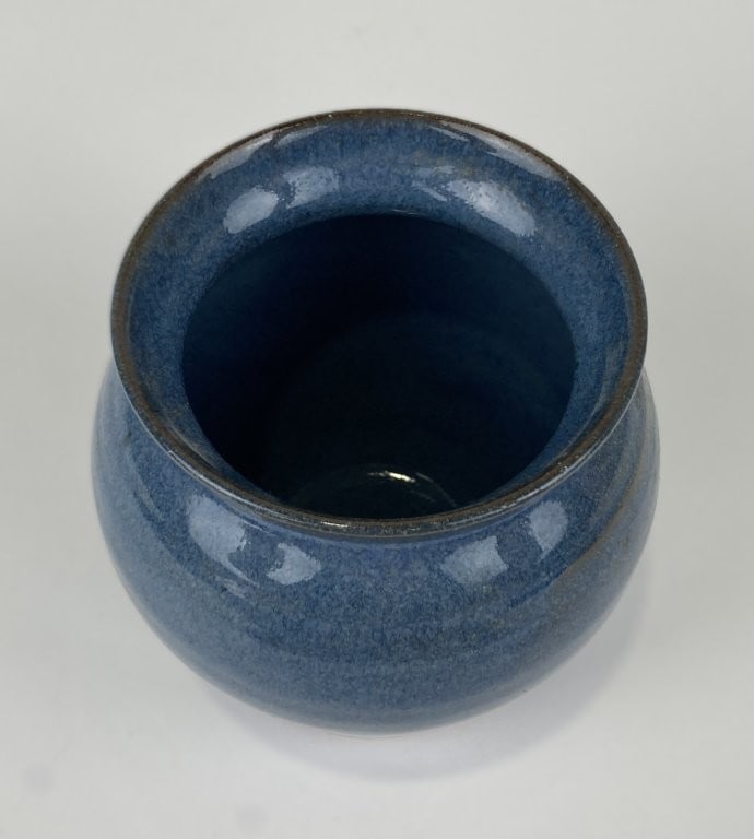 Jugtown Pottery Cobalt Blue Vase - 5
