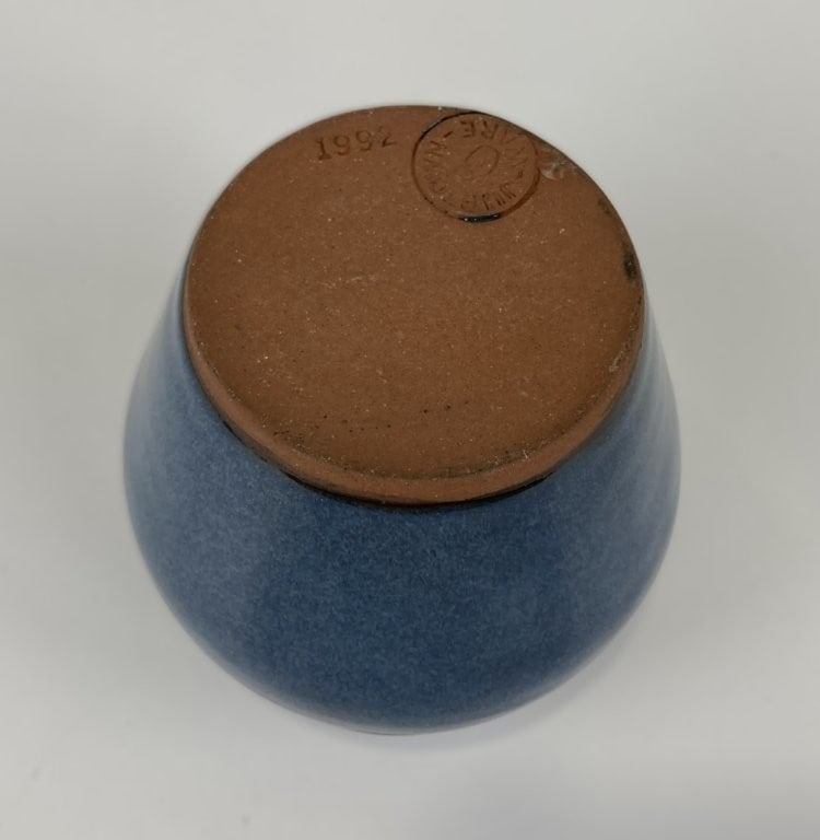 Jugtown Pottery Cobalt Blue Vase - 6