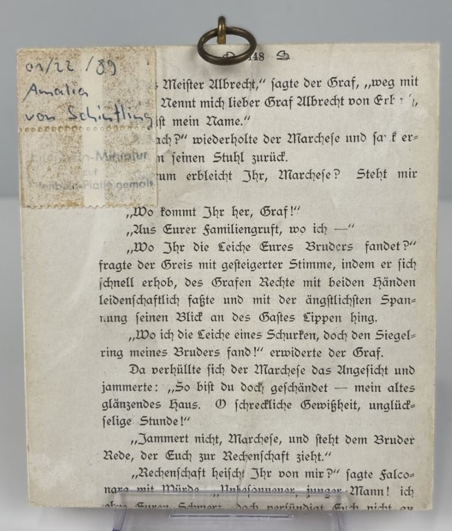 Amalia von Schintling Miniature Portrait - 5