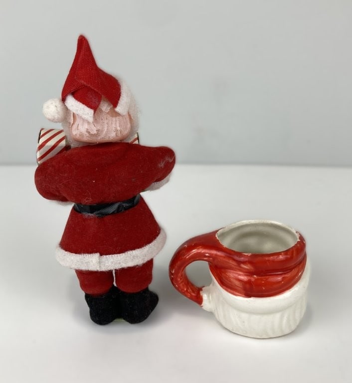 Mid-Century Christmas Santa Claus Figurines - 9