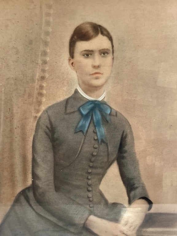 19th-Century Enhanced Charcoal and Pastel Portrait - 2