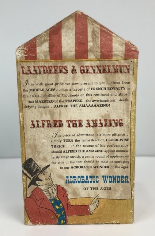 Mid-Century Alfred the Amazing Acrobat Gravity Action Toy - 3