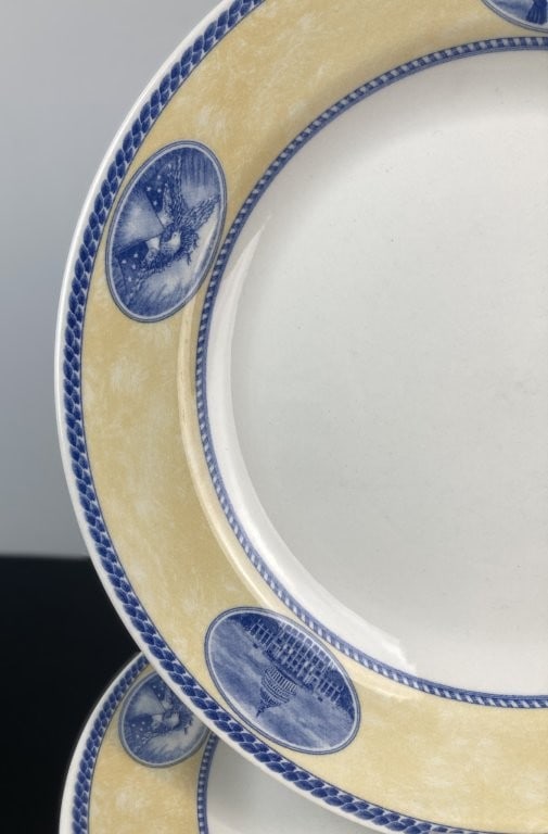 Set of Churchill Millennium Collection American Heritage Dinner Plates - 3