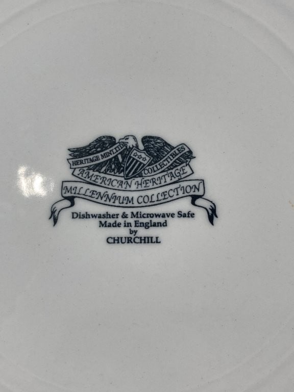 Set of Churchill Millennium Collection American Heritage Dinner Plates - 6