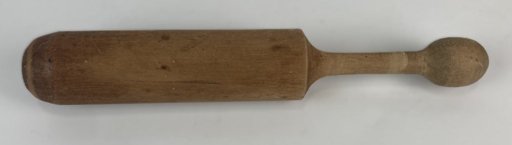 Primitive Rolling Pin and Figural Tin Cookie Cutters - 2