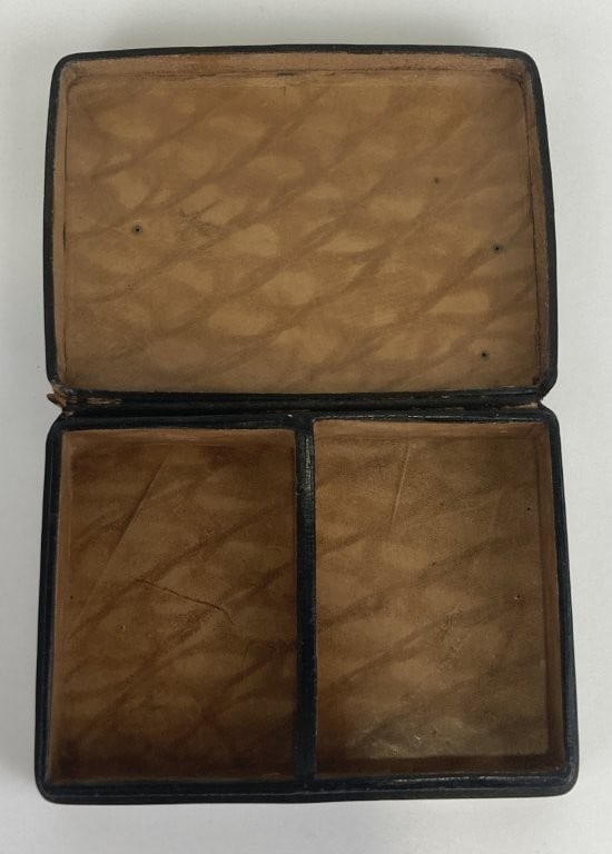 Mid-Century Italian Leather Playing Card Box - 3