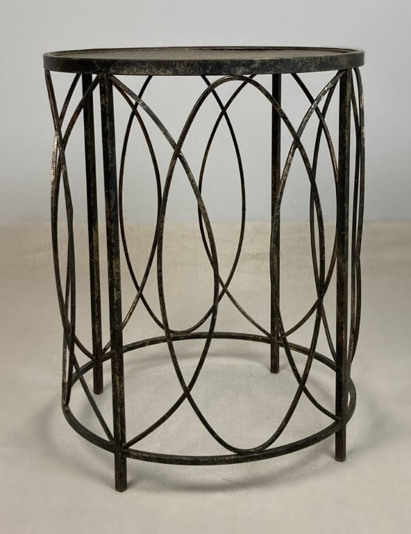 Openwork Metal Accent Table - 2