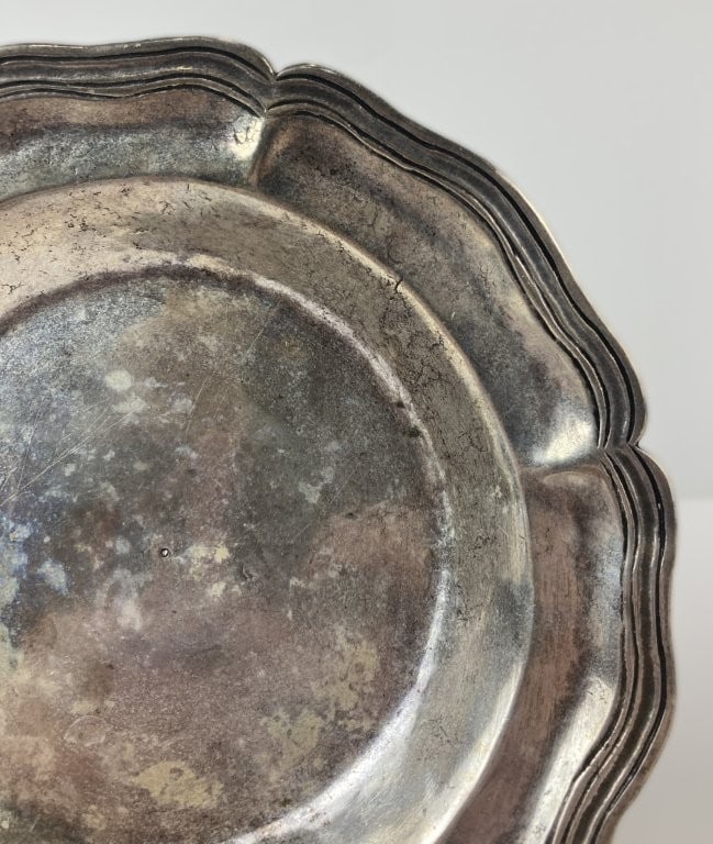18th Century Spanish Coin Silver Dish - 2