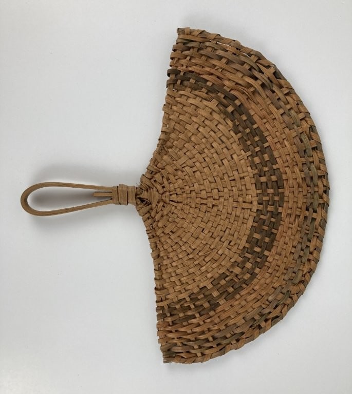 Native American Woven Paddle Fan - 3