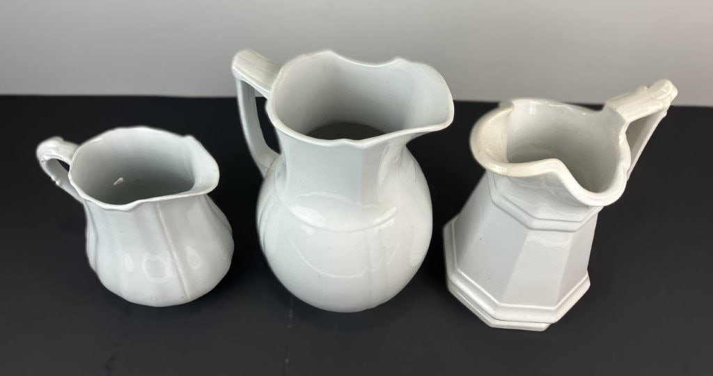 Three Ironstone Pitchers - 2