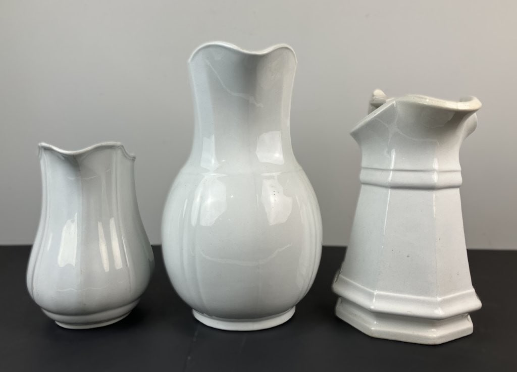 Three Ironstone Pitchers - 3