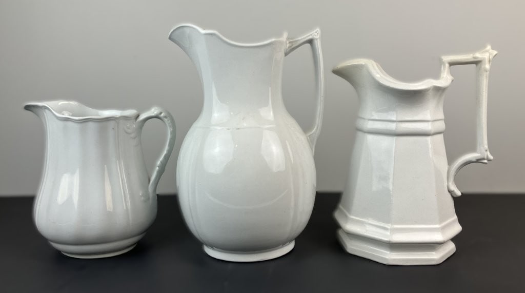 Three Ironstone Pitchers - 4