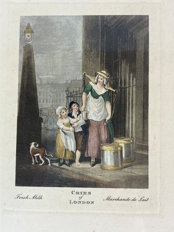 Pair of 19th-Century Cries of London Hand-Colored Etchings - 3