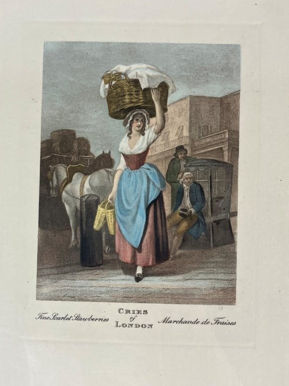 Pair of 19th-Century Cries of London Hand-Colored Etchings - 7
