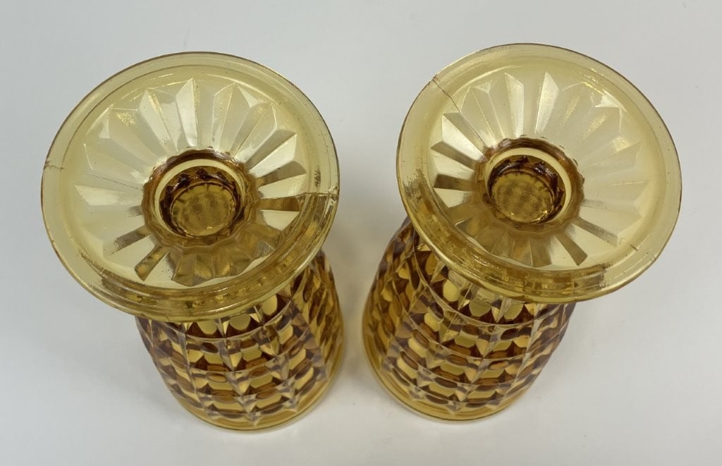 Experimental Jeanette Glass Co Footed Tumblers - 5