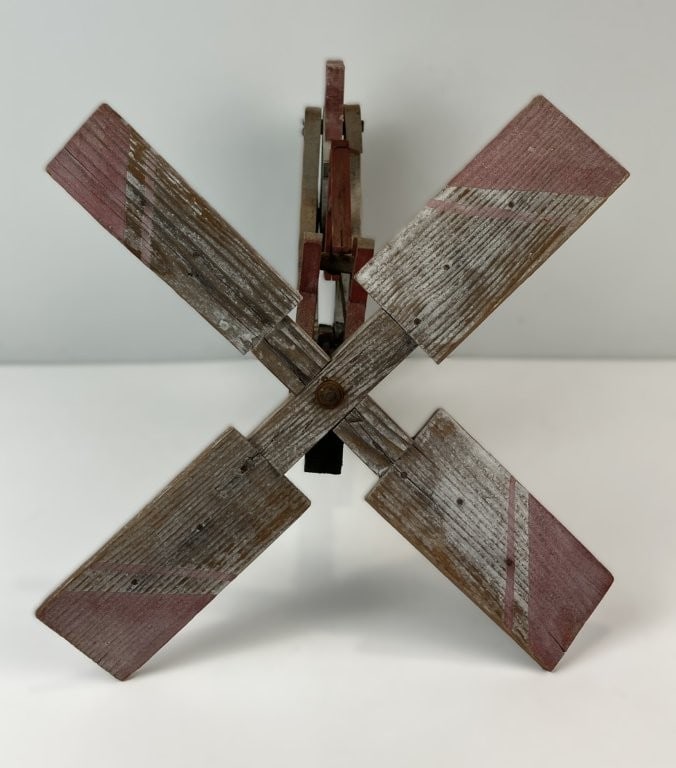 Folk Art Figural Polychromed Whirligig - 3