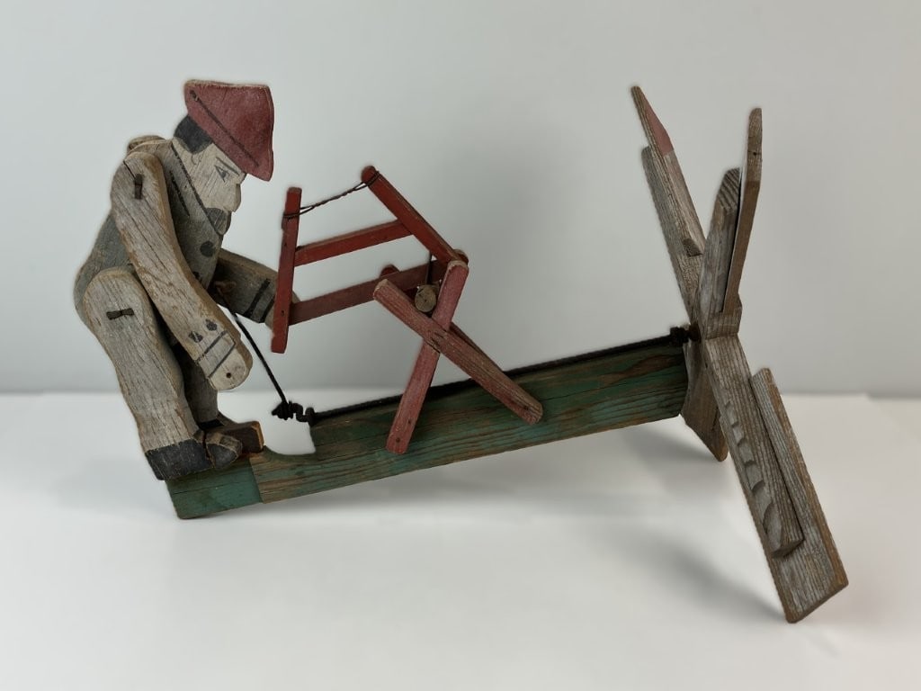 Folk Art Figural Polychromed Whirligig - 4