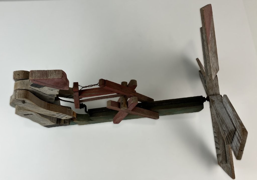 Folk Art Figural Polychromed Whirligig - 6