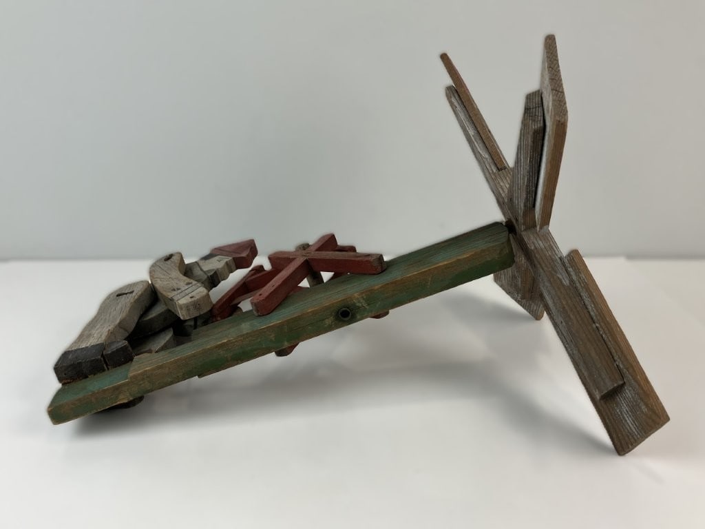 Folk Art Figural Polychromed Whirligig - 7